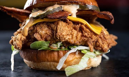 One Signature Burger with Hand-Cut Fries for One Person - The Resistance Bar And Cafe