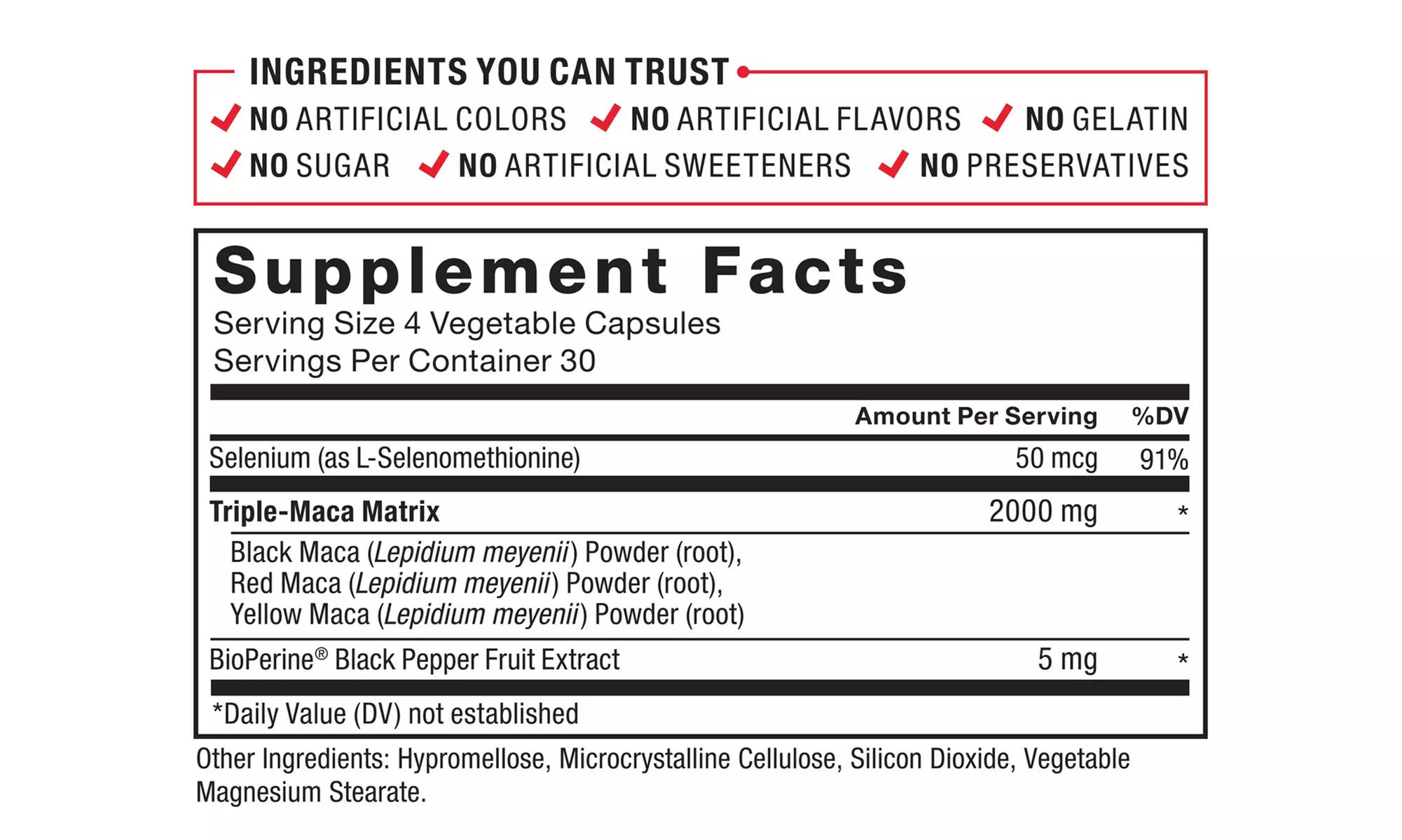 Force Factor Maca Max 2000mg Enhance Sex Drive, Improve Sexual Well Being 120ct - Second Medium