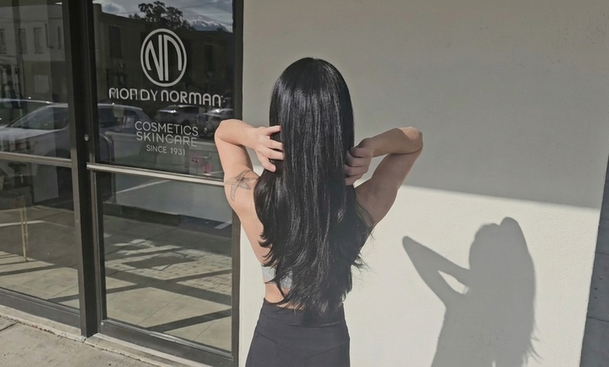 Image 2: Haircut & Blow-Dry with Color or Highlights Makeover