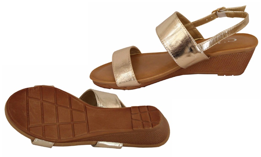 Image 6: Women's Slip-On Wedge Heel Sandals