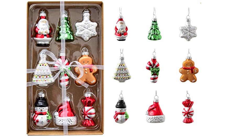 Image 3: Décorations de Noël en verre peint aux coloris vifs