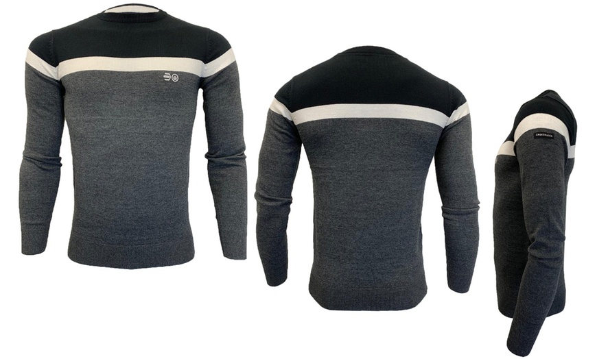 Image 2: Men's Crosshatch Knitted Jumper