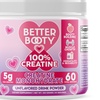 Image 1: 1, 2, or 4-Pack: Better Booty Creatine Powder for Women Unflavored Mix