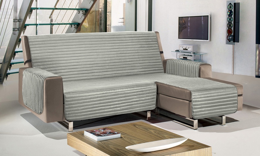 Image 12: Gesteppter Sofaschoner