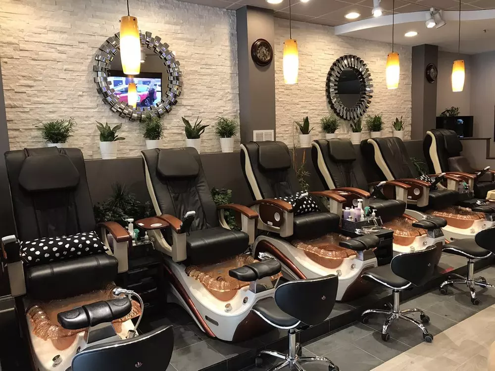 Manicure and Pedicure Combo with Collagen Mask, Reflexology & More