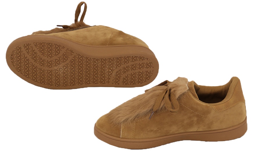 Image 5: Suede-Look Women's Trainers