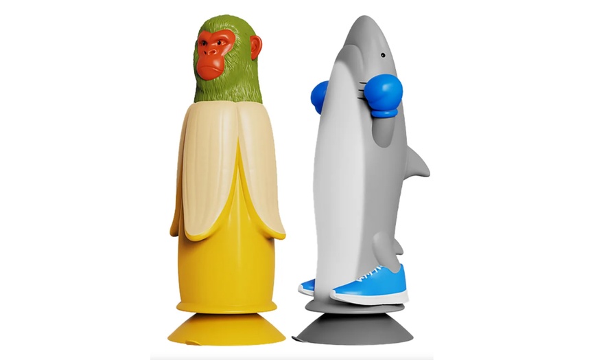 Image 2: Banana Monkey vs Shark - Flip Battle Game for 2-10 Players