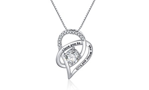 I Love You To The Moon and Back Heart Necklace