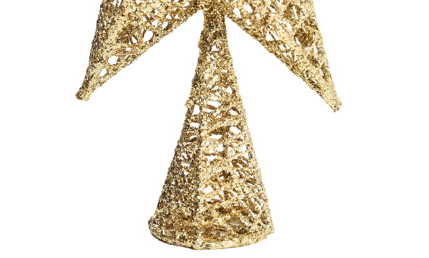 Image 3: Gold and Silver Star Christmas Tree Toppers