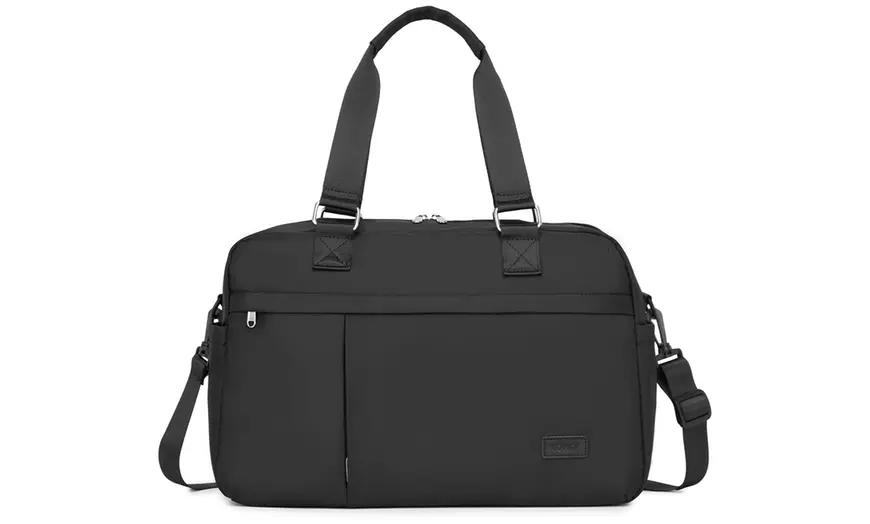 Image 15: 20L Expandable Travel Duffel Bag with Wet-Dry Compartment 