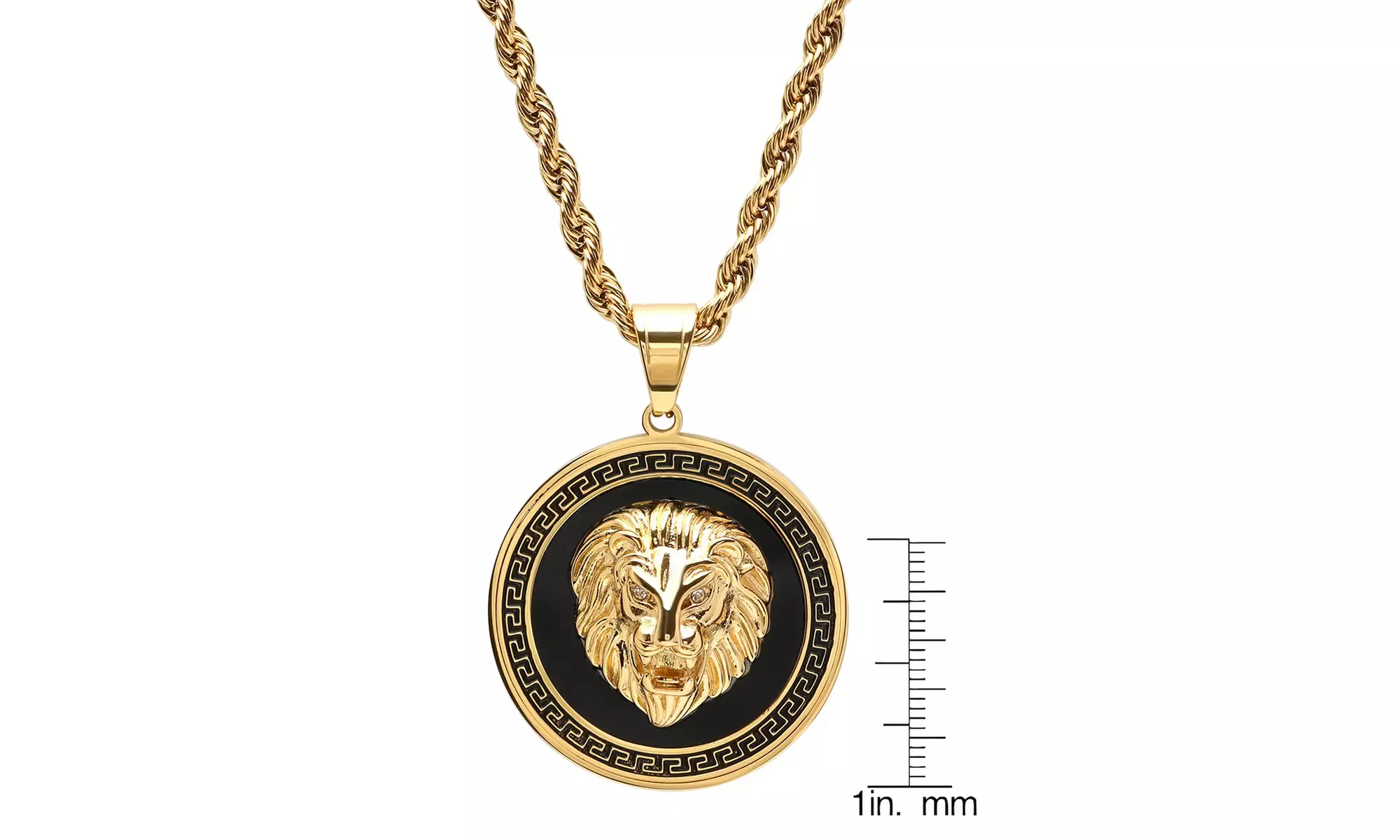 Men's Stainless Steel Lion Head Pendant