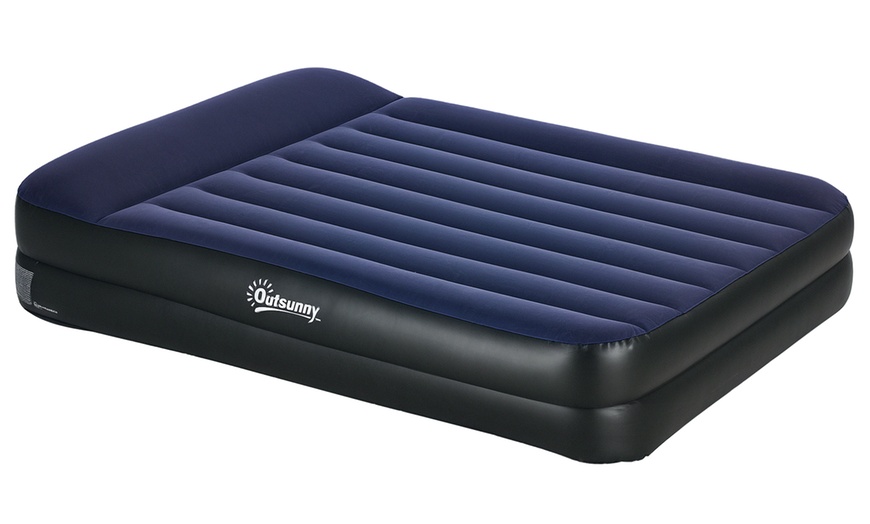 Image 2: Outsunny Inflatable Air Bed in Various Size and Features