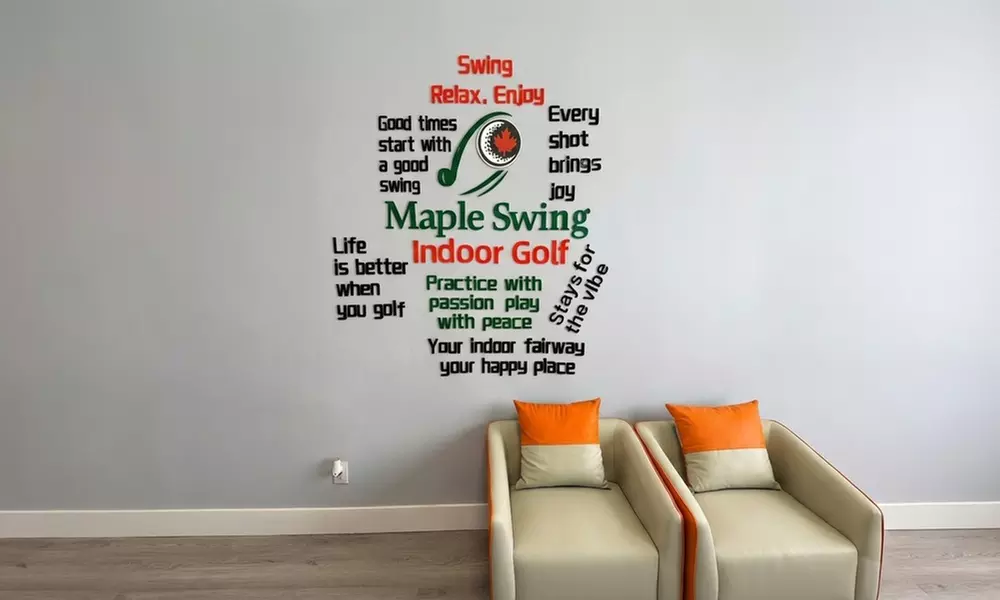 Private Indoor Golf Simulator Bays for Up to 4 People