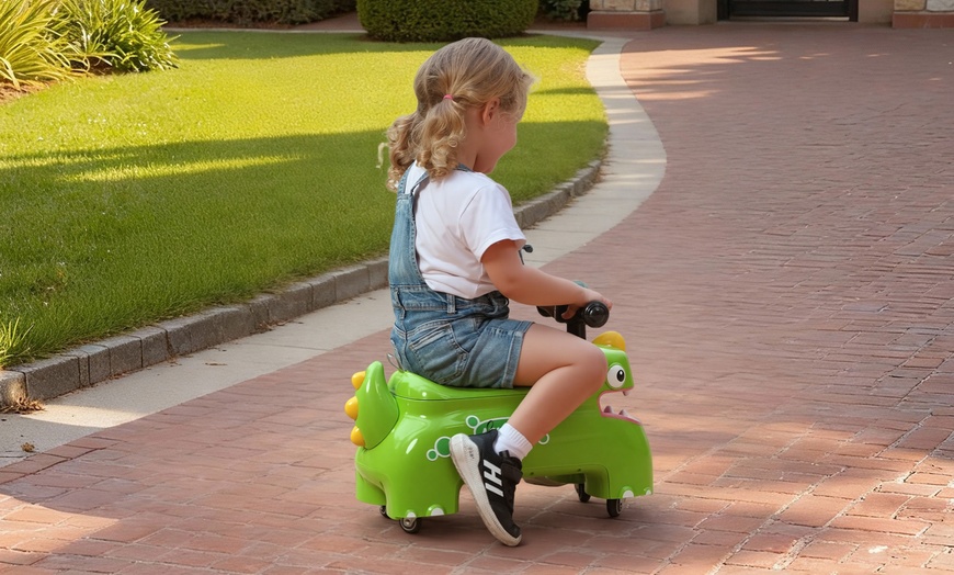 Image 7: AIYAPLAY Kids Ride On Car, Dinosaur Shape Toddler Walker