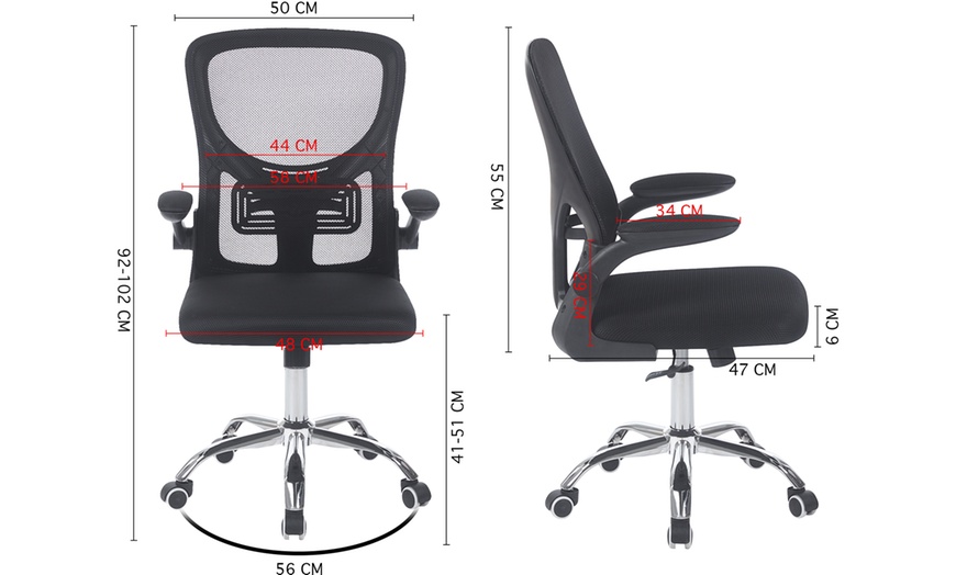 Image 3: Sedia da ufficio con supporto lombare