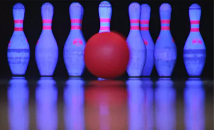 $29 for Unlimited Cosmic Bowling for Five People with Shoe Rental and Popcorn at Dunedin Lanes ($74 Value) - Primary Image