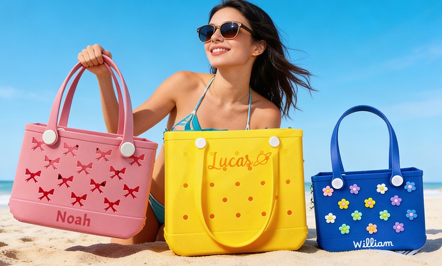 Image 2: Custom Beach Bags from Justyling - Perfect Gift (Up to 82% Off)