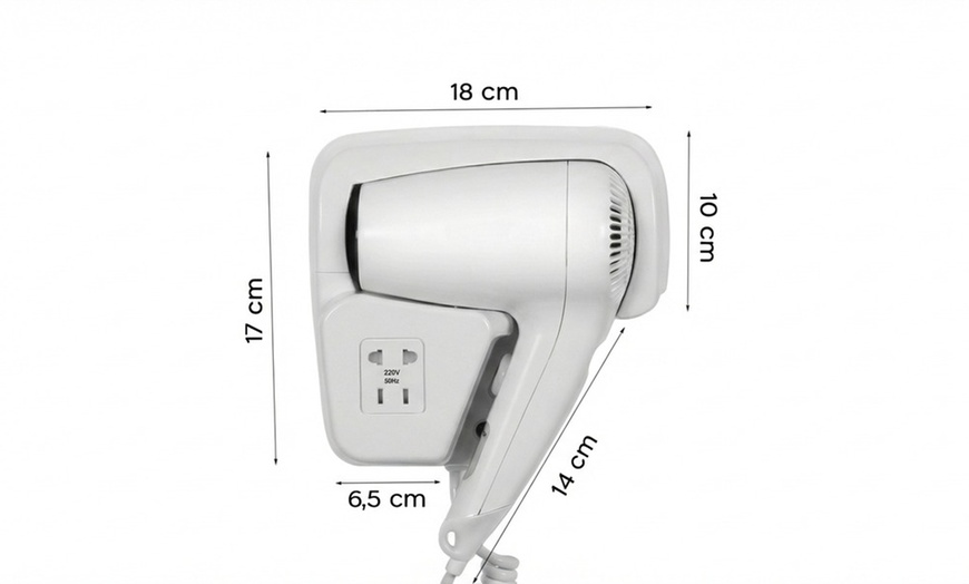 Image 5: Asciugacapelli da parete da 1300W