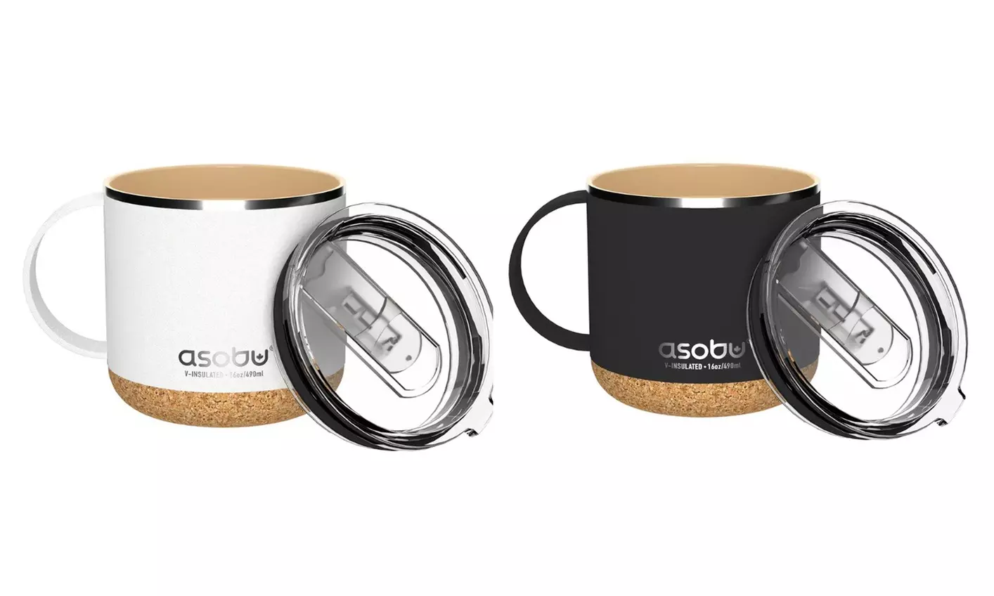 Asobu Infinite Stainless Steel Insulated Coffee Mug with Inner Ceramic Coating
