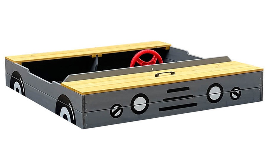 Image 5: Home Deluxe Sandkasten KIDDY aus Holz