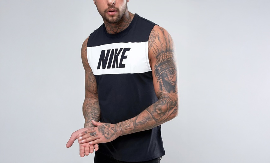 Image 5: Nike Men's Retro Big Logo Vest Tank Top