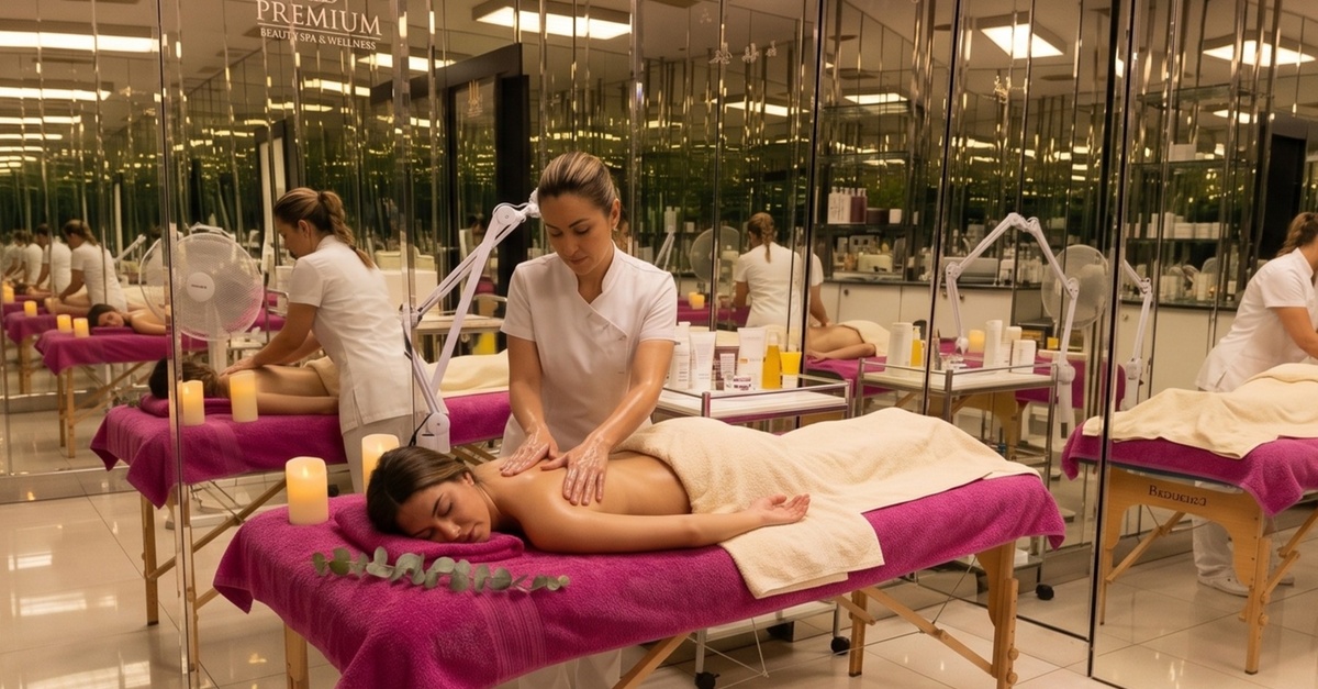 Masaje relajante o de piernas cansadas con exfoliación corporal en Madrid