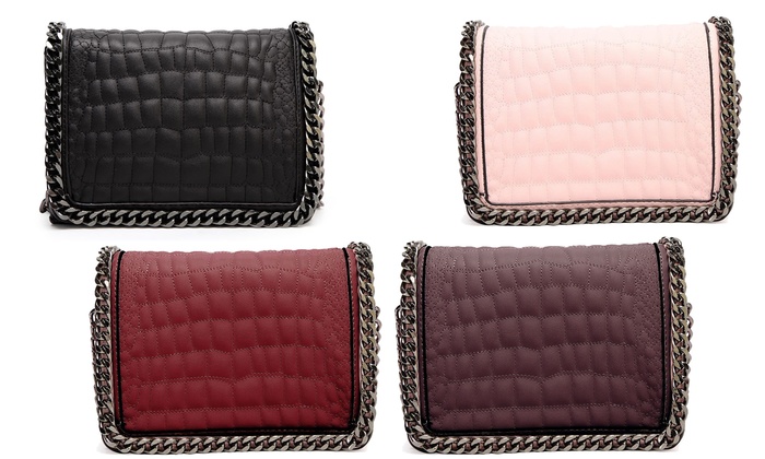 quilted chain crossbody