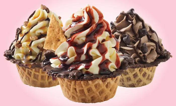 Six or a Dozen Gourmet Ice Cream Cupcakes at Marble Slab Creamery (Up to 48%) - Primary Image