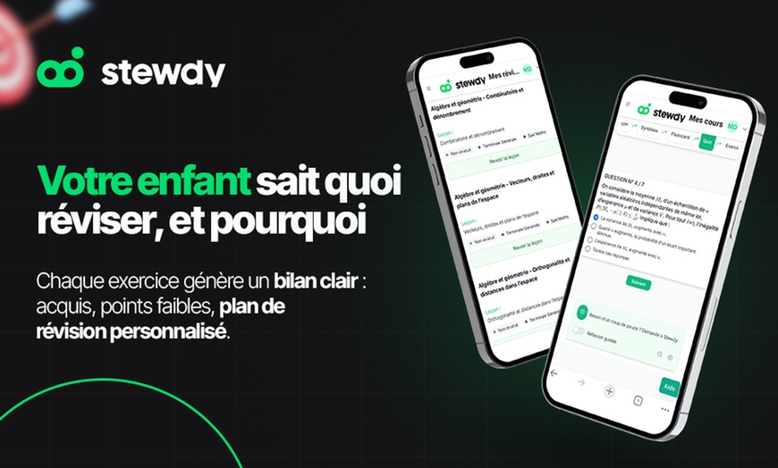 Image 2: Un mois de succès scolaire avec Stewdy, le coach basé sur l'IA