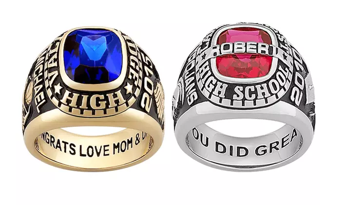 Personalized Women's or Men's Class Ring from Limogés Jewelry (Up to 82% Off)  - Second Medium