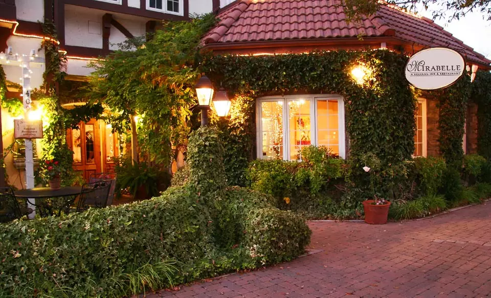 1- or 2-Night Sun-Thurs Stay for 2 with Wine-Tastings & a Bottle of Wine at Mirabelle Inn & Restaurant in Solvang, CA - Primary Image