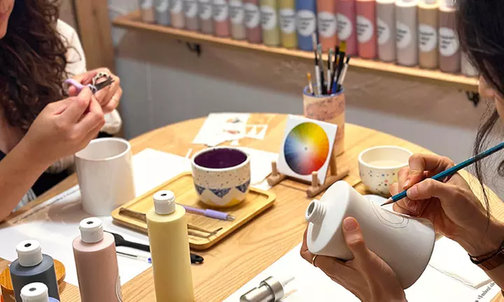 Taller de pintura en cerámica para 1, 2 o 4 personas