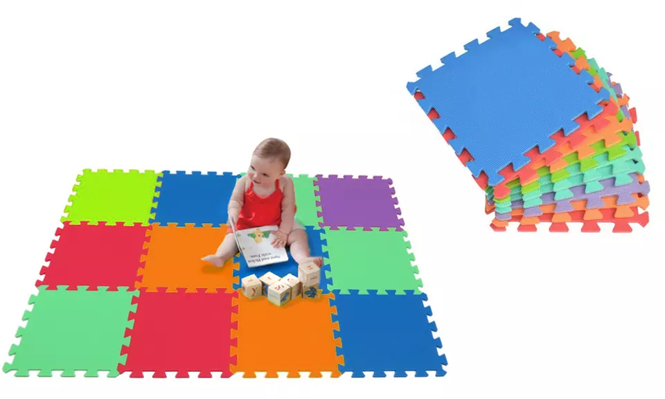 Dalles de tapis puzzle en mousse, 10, 20 ou 30 pièces, pour enfant - Primary Image