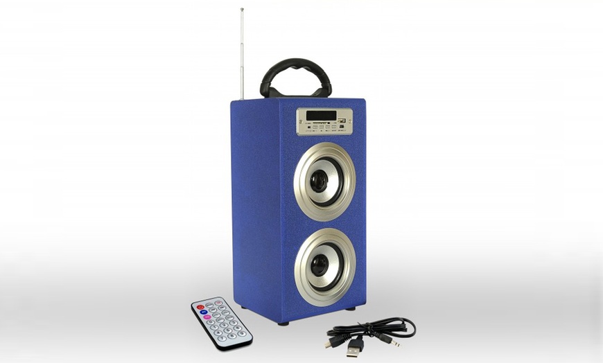 Image 2: Double Boom Box Speakers