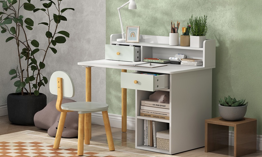 Image 4: AIYAPLAY Kids Desk and Chair Set