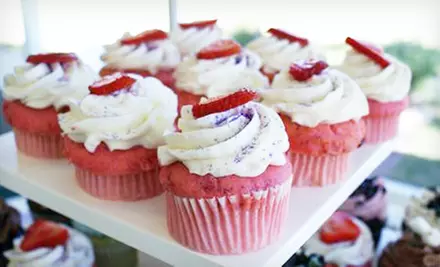 $12 for One Dozen Cupcakes at mmmm Delicious Cupcakes ($24.91 Value) - Primary Image