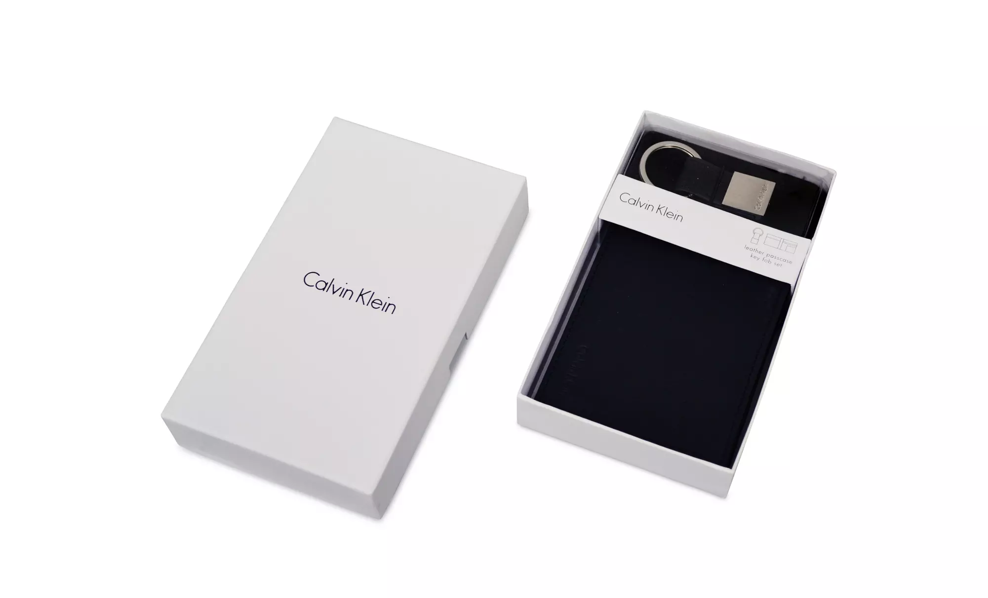 2-Pack Calvin Klein Leather Wallet and Keychain Set - Primary Image