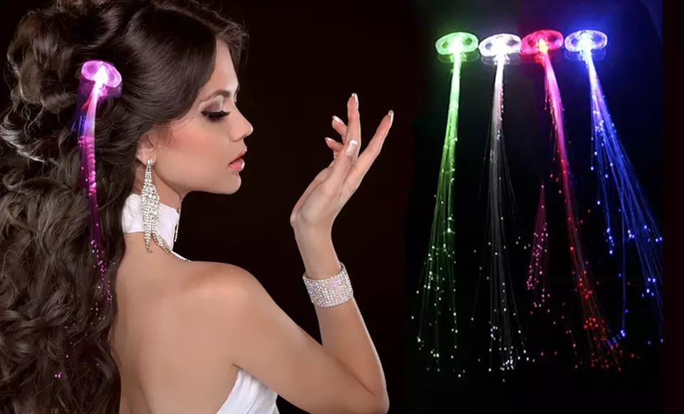 LED Hair Extensions (4-Pack) - Primary Image