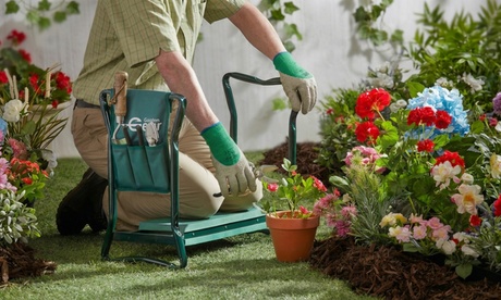 Groupon Unisex Garden Gear Comfort Kneeler With Tool Bag Or Rotating Seat: Garden Mobile Rotating Seat And Tool Store