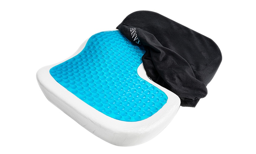 Image 2: Memory Foam Gel Seat Cushion