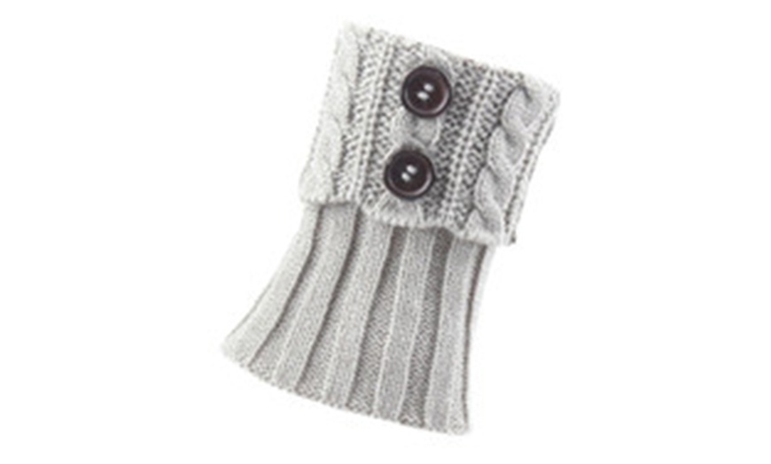 Image 9: One Pair Winter Warm Boot Cuffs for Women