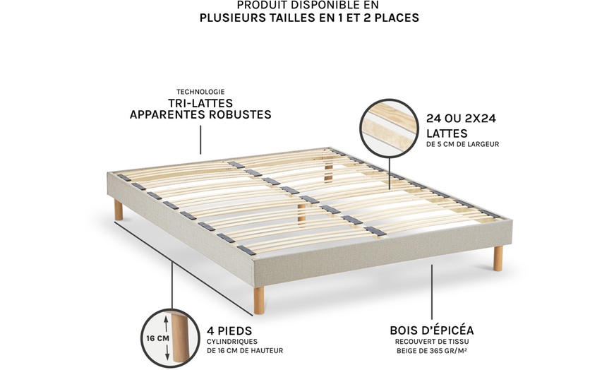 Image 8: Sommier "Lino" avec technologie triples lattes flexibles