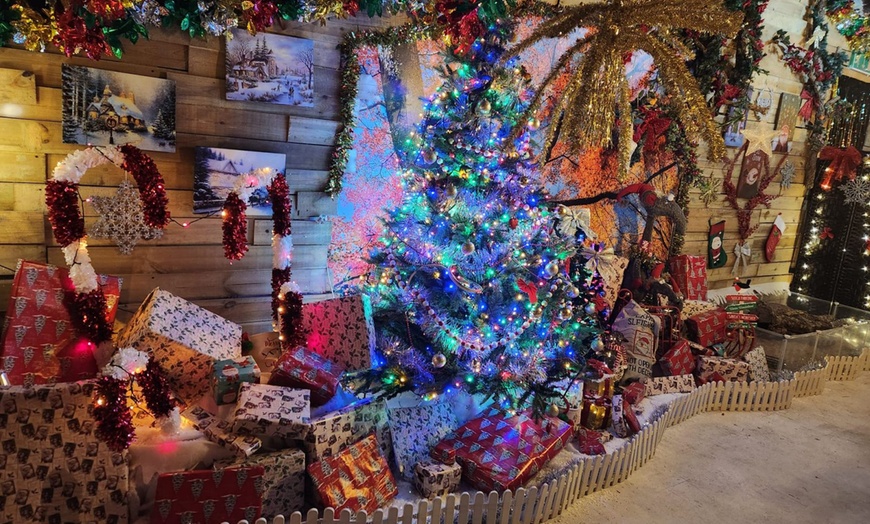Image 1: Santa Claws Tree House Grotto Experience for 1 or 2 Children & Adults