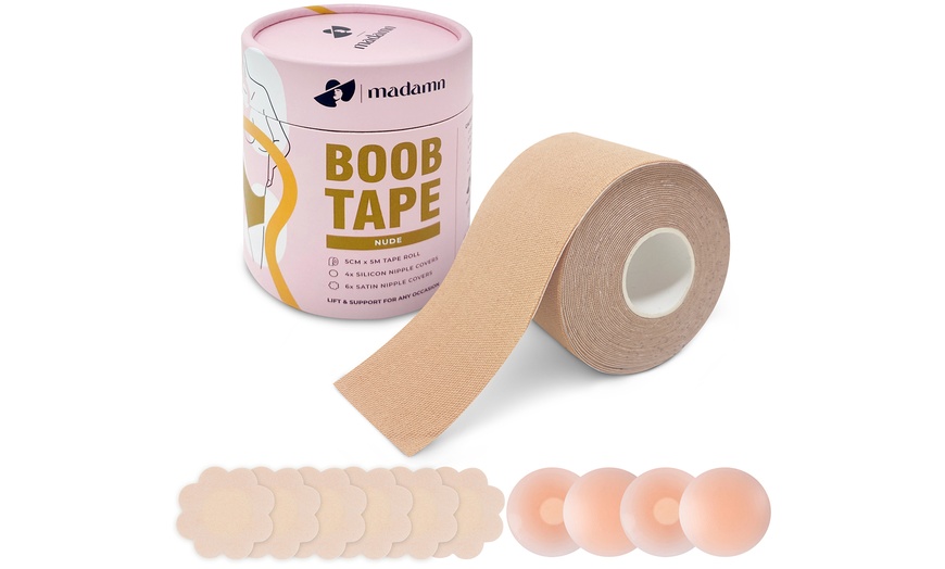 Image 2: Madamn Invisible Adhesive Strapless 5m Tape