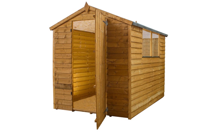 Image 3: Overlap Apex Wooden Garden Shed