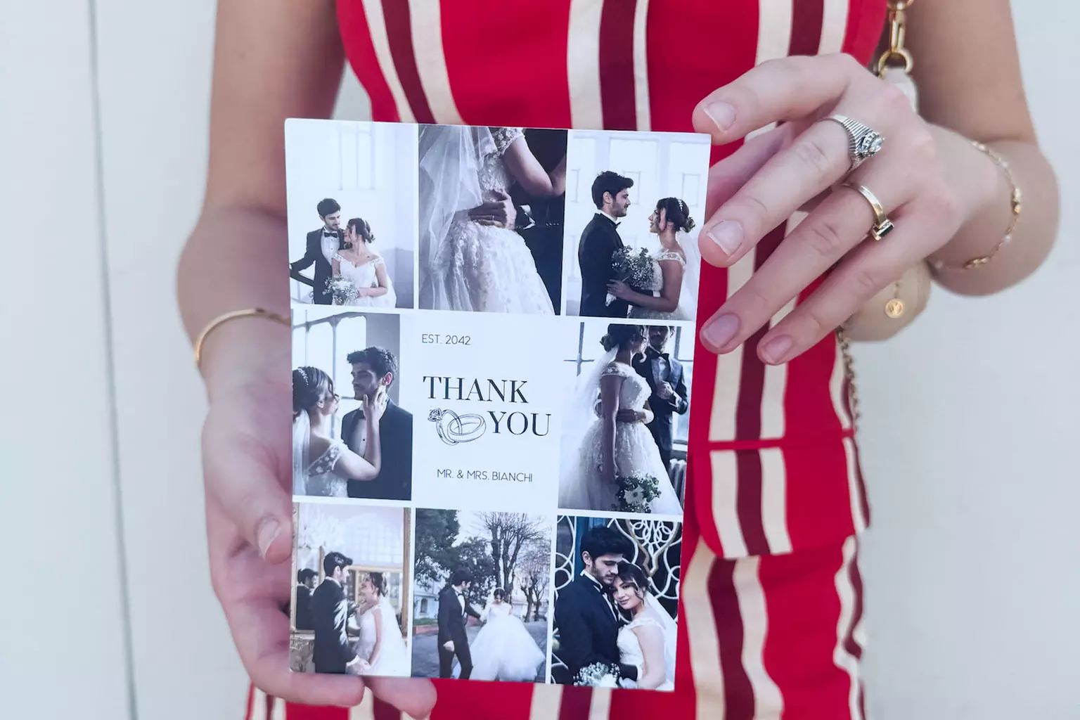 Custom Double-Sided Thank You Cards, 24–200 with Envelopes Included (Up to 57% Off)