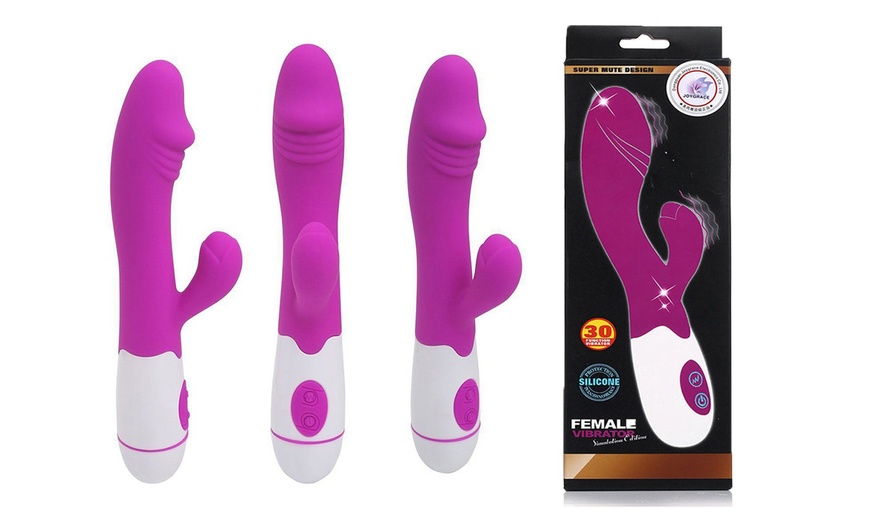 Image 2: 30 Speed G Spot Clitoris Rabbit Vibrator Dual Vibration Dildo Magic Wand