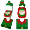 Image 10: 4 Pcs Christmas Toilet Bathroom Decoration Set in 4 Styles 