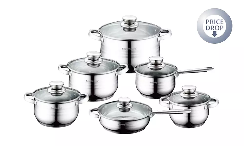 6-Piece Swiss Royalty Line Pan Set from £39.98 (Up to 74% Off) - Primary Image
