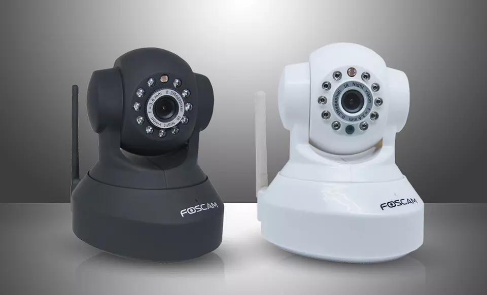 Foscam FI8918W Wireless/Wired Pan-and-Tilt IP/Network Camera. Multiple Options from $49.99-$59.99. - Primary Image